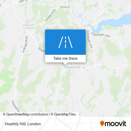 Hoathly Hill map