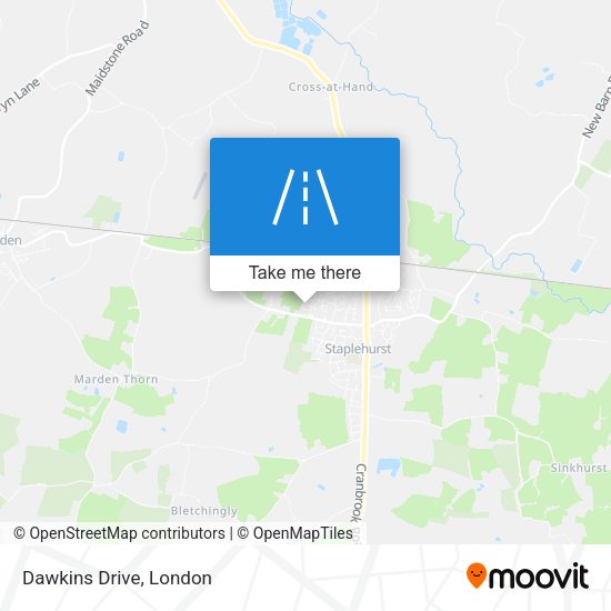 Dawkins Drive map