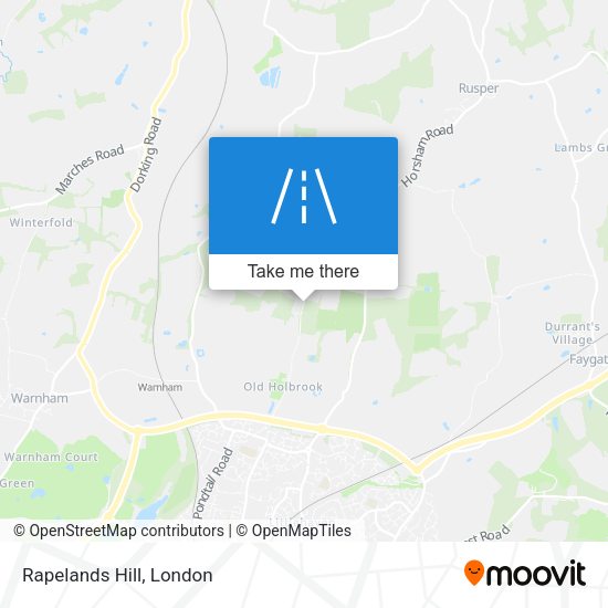 Rapelands Hill map