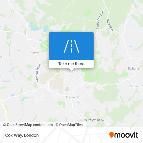 Cox Way map