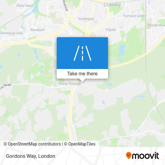 Gordons Way map