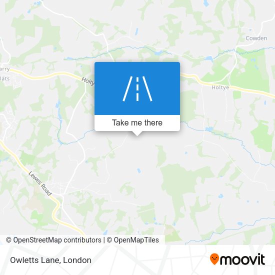 Owletts Lane map