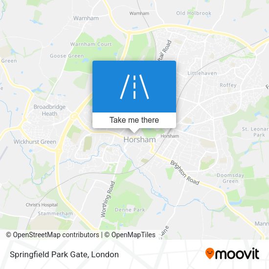 Springfield Park Gate map