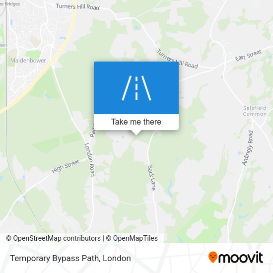 Temporary Bypass Path map