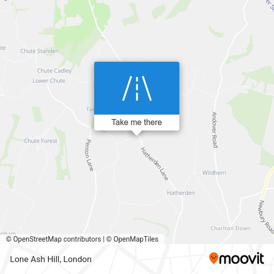 Lone Ash Hill map