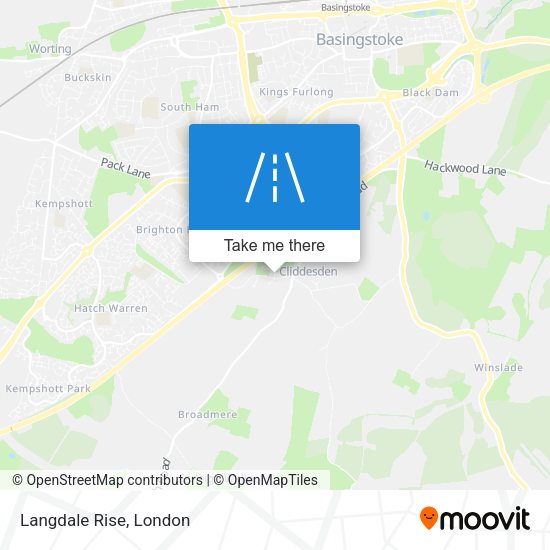Langdale Rise map