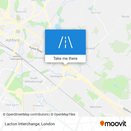 Lacton Interchange map