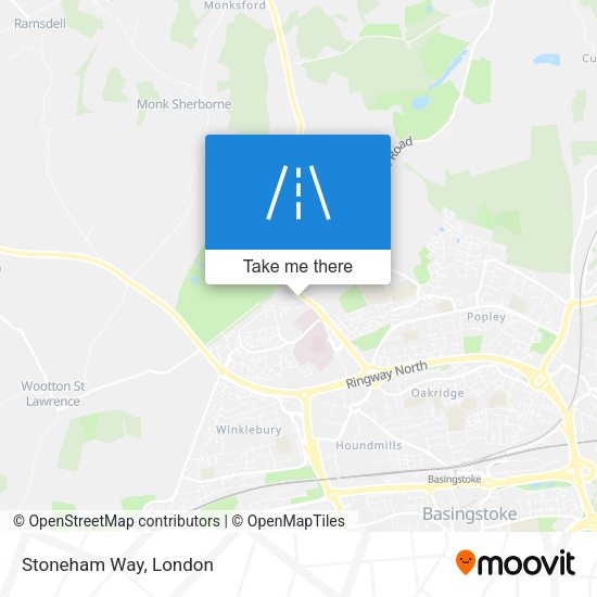 Stoneham Way map