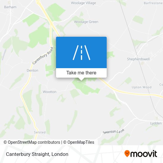 Canterbury Straight map