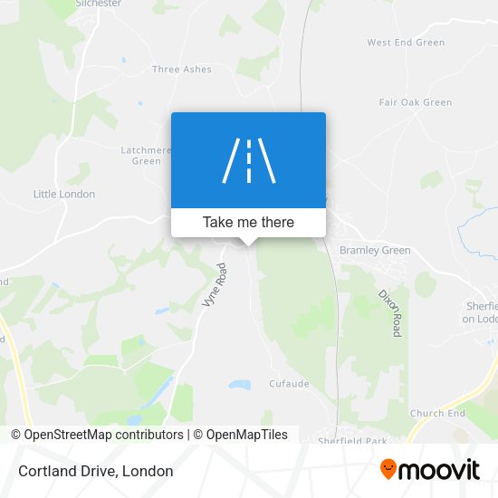 Cortland Drive map