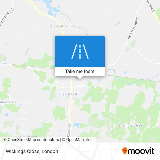 Wickings Close map