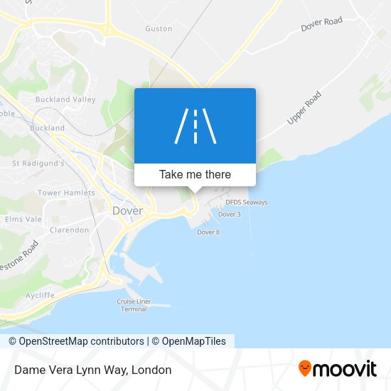 Dame Vera Lynn Way map
