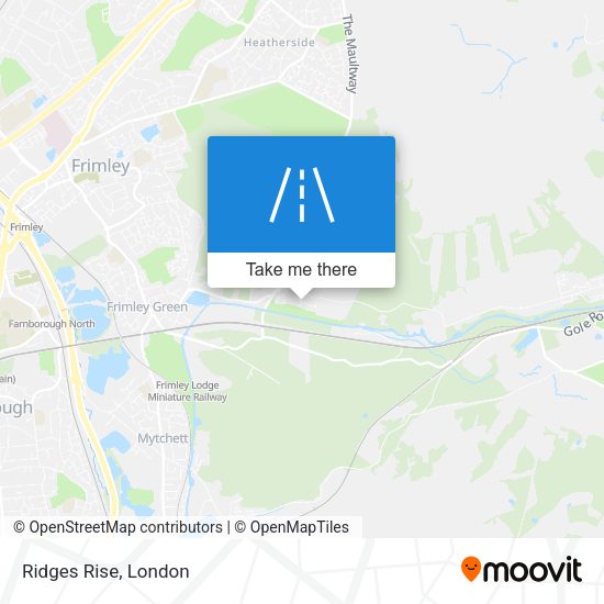 Ridges Rise map