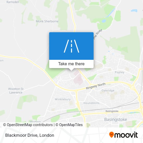 Blackmoor Drive map