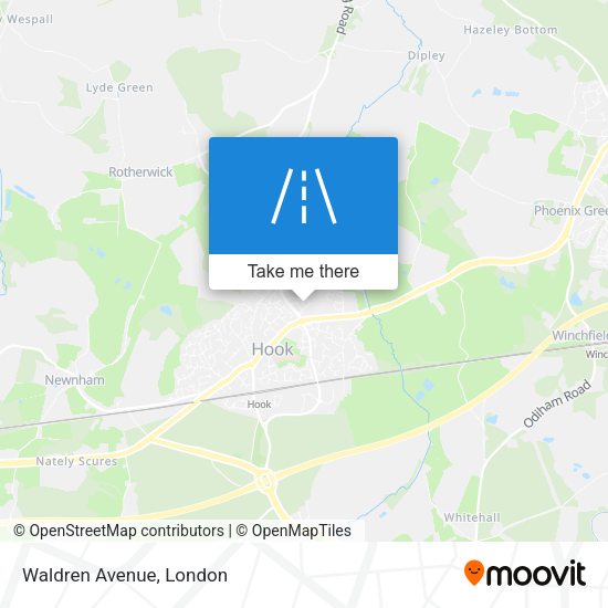 Waldren Avenue map