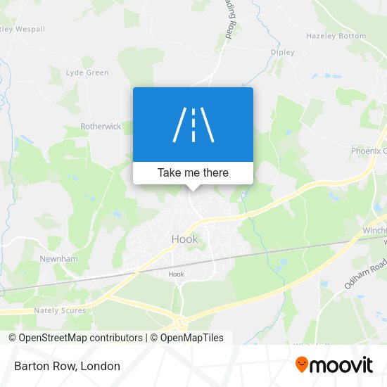 Barton Row map
