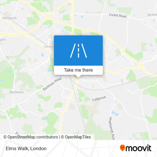 Elms Walk map