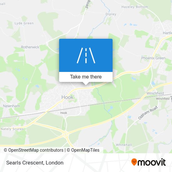 Searls Crescent map