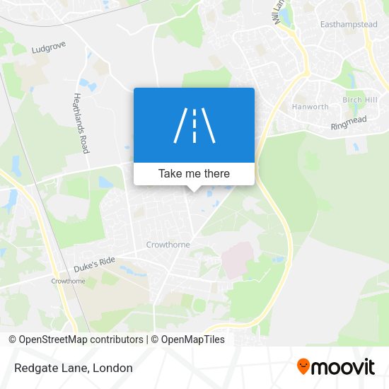Redgate Lane map