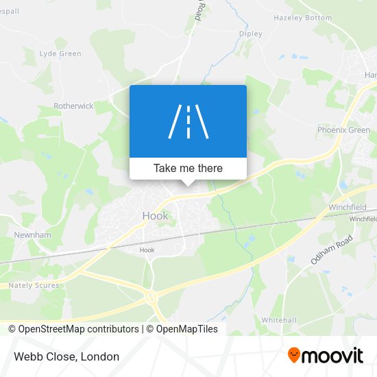 Webb Close map