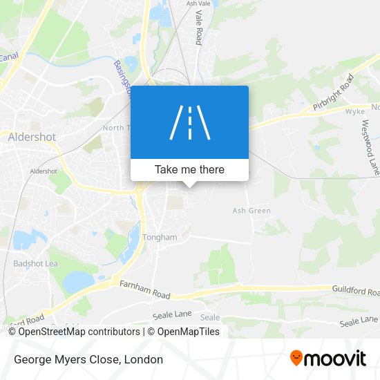 George Myers Close map