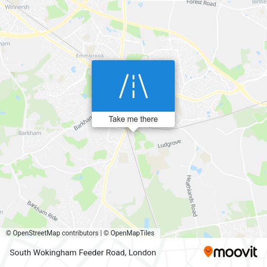 South Wokingham Feeder Road map