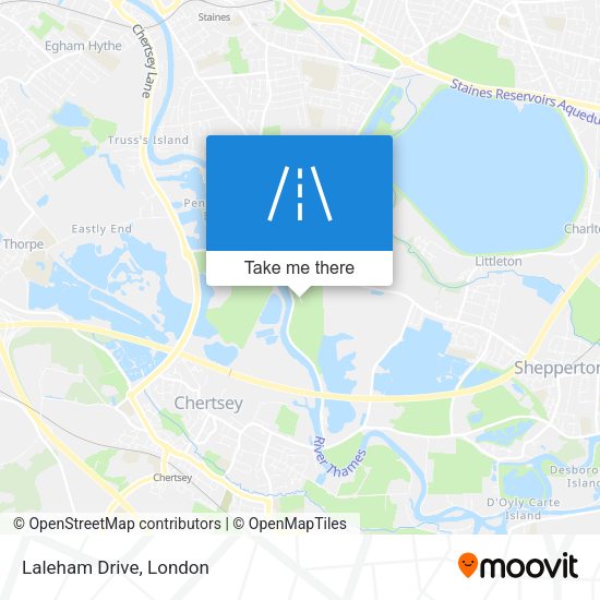 Laleham Drive map