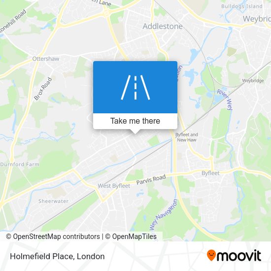 Holmefield Place map