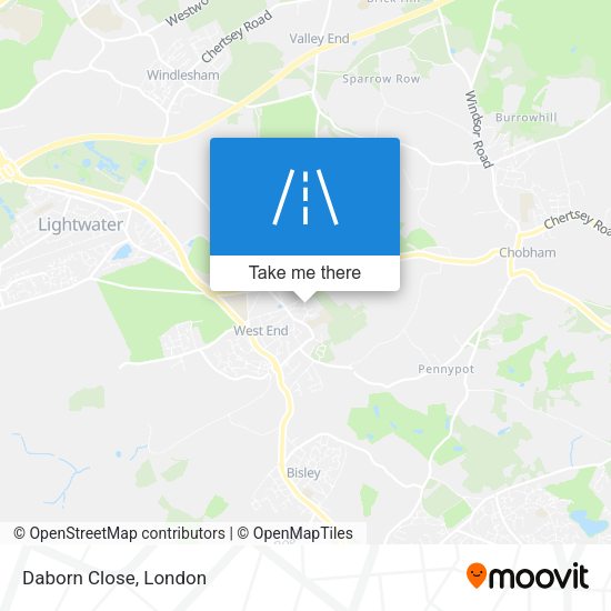 Daborn Close map