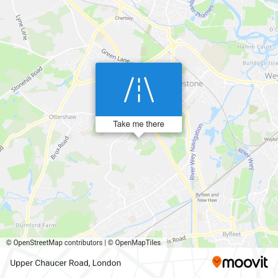 Upper Chaucer Road map
