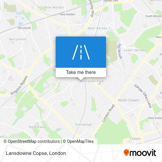 Lansdowne Copse map