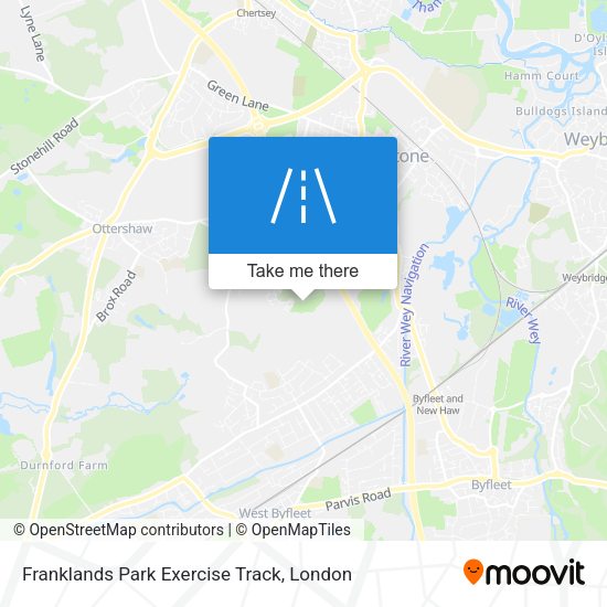 Franklands Park Exercise Track map