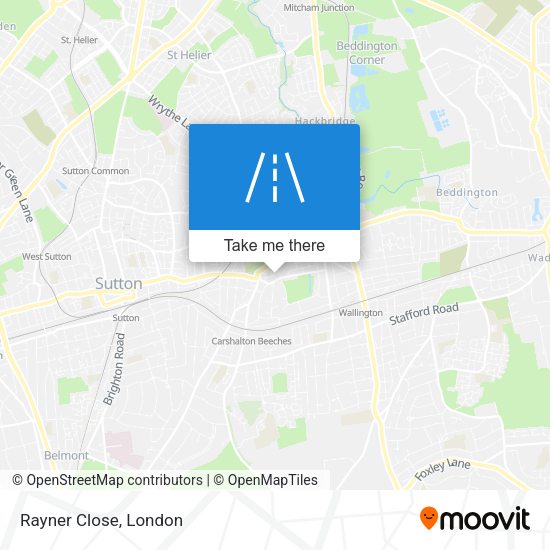 Rayner Close map
