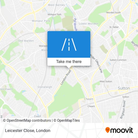 Leicester Close map