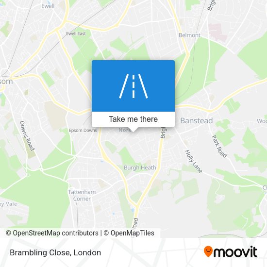 Brambling Close map