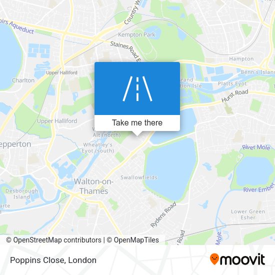 Poppins Close map