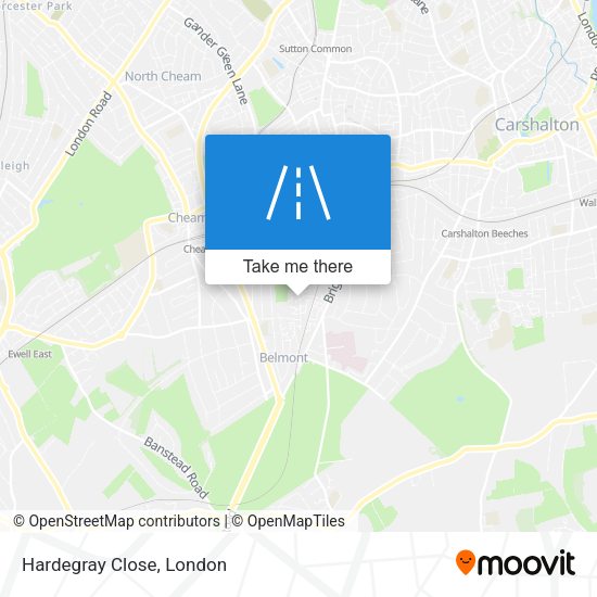 Hardegray Close map