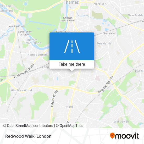Redwood Walk map