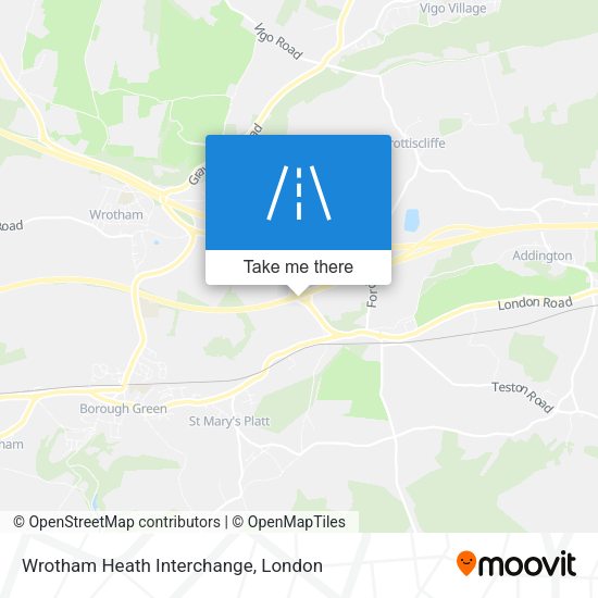 Wrotham Heath Interchange map