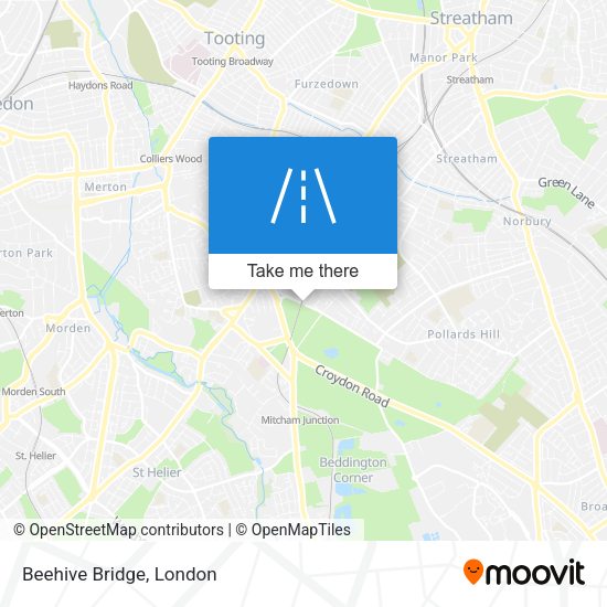 Beehive Bridge map