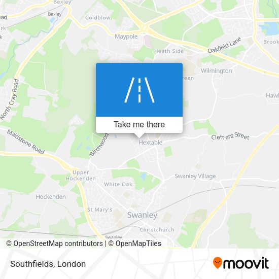 Southfields map