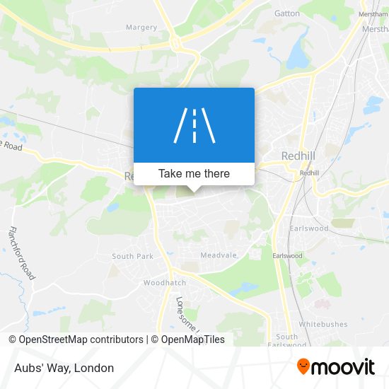 Aubs' Way map