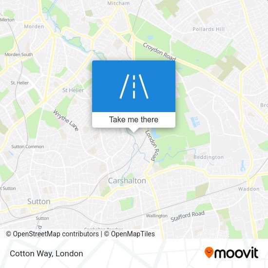 Cotton Way map