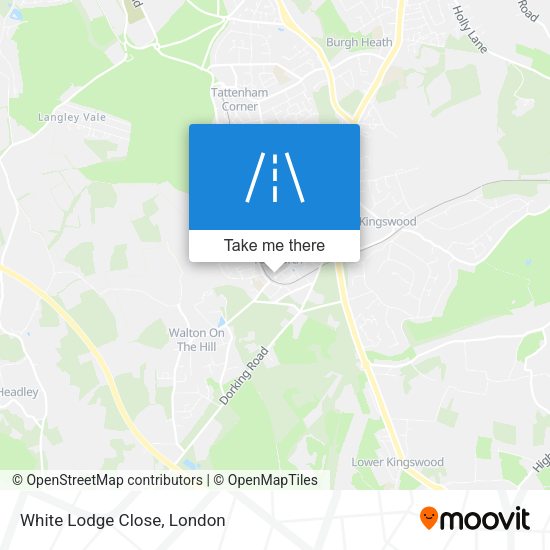White Lodge Close map