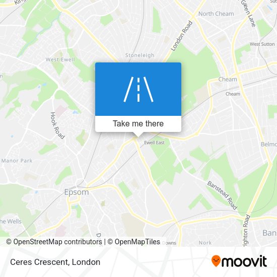 Ceres Crescent map