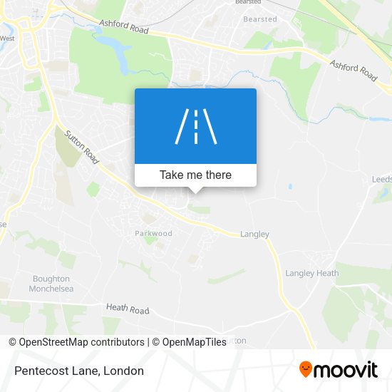 Pentecost Lane map