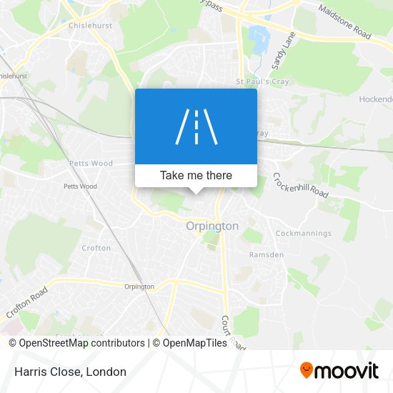 Harris Close map