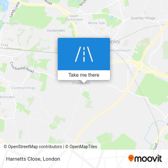 Harnetts Close map