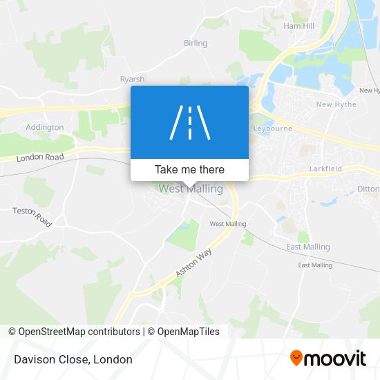 Davison Close map