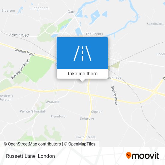Russett Lane map